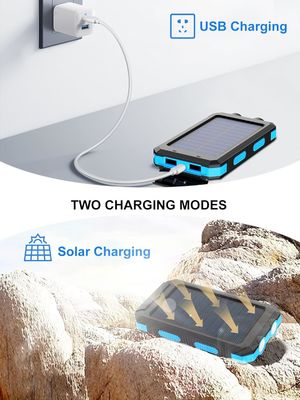 38800mAh Zonne-energie USB Power Bank Waterdicht Voor buiten kamperen