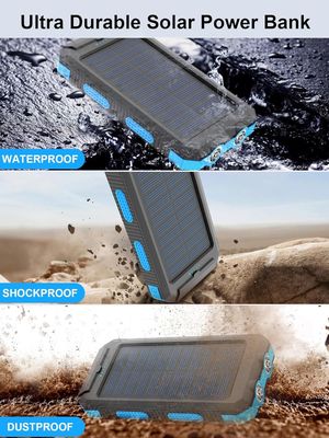 38800mAh Zonne-energie USB Power Bank Waterdicht Voor buiten kamperen