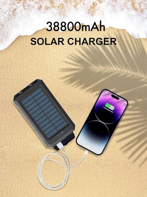 38800mAh Zonne-energie USB Power Bank Waterdicht Voor buiten kamperen