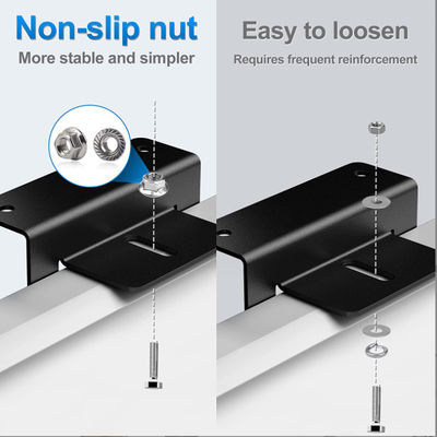 Lichte zonnepanelen Accessoires Z Bracket Mount Anodisated Aluminium Mounting